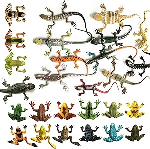 Replica Frogs and Lizards